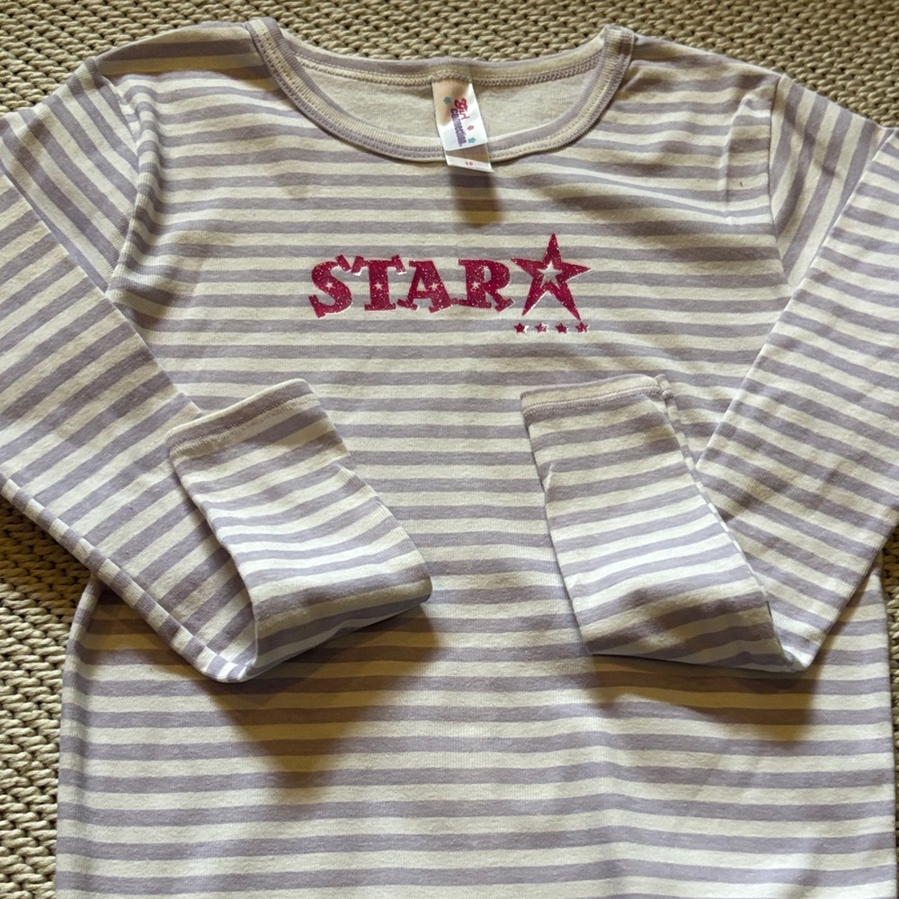 Pajamas Star girls new size 10 cotton longs sleeves long pants Girl connection
